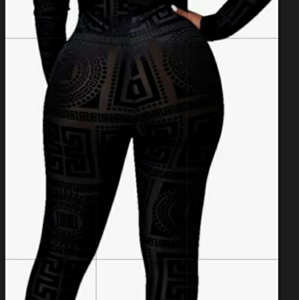 See through jump suit
